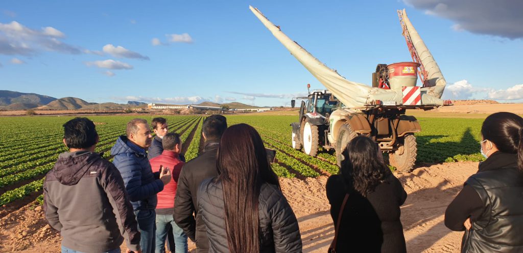Productores agrícolas de Perú visitan la Región de Murcia interesados en conocer las novedades en innovación y tecnología aplicada al campo